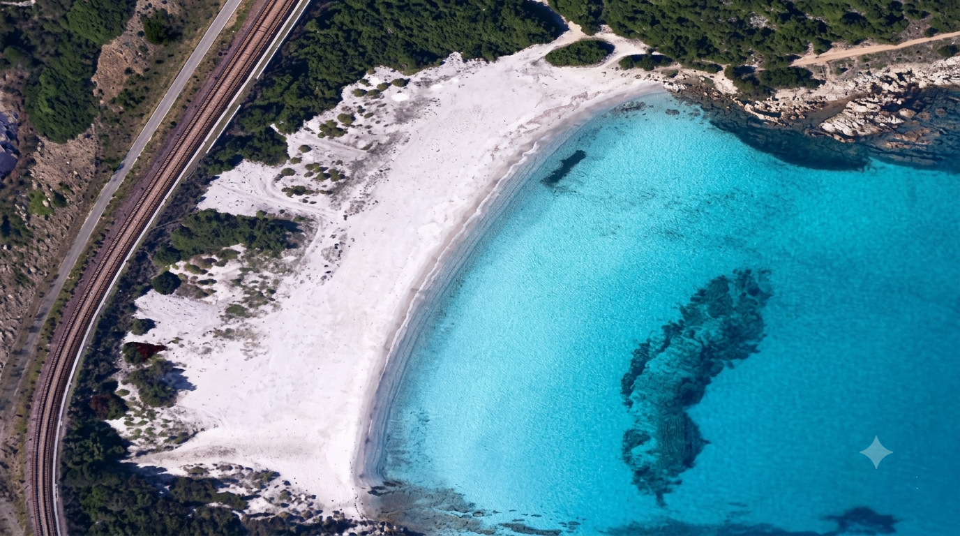 Cala Sabina, Golfo Aranci — cala selvaggia con acqua turchese tra colline verdi